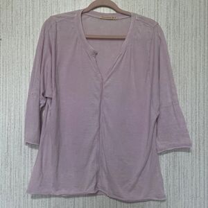 Wearables Size Medium Pink Long Sleeve Tee Burnout Style